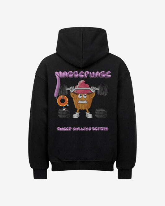 Massephase Oversized Hoodie Schwarz